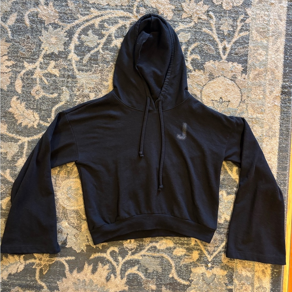 Juicy Couture Black Cropped Hoodie